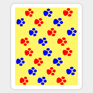 Primary Animal Paws Sticker